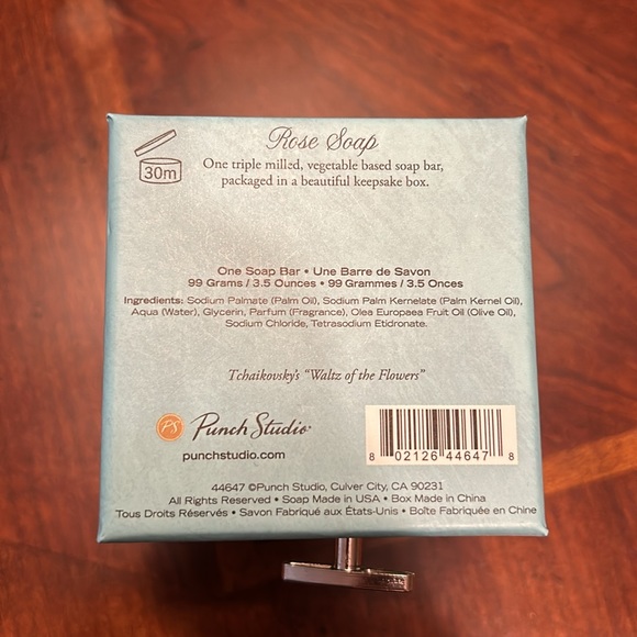 Punch Studio Music Box with Rose Soap - Picture 6 of 7